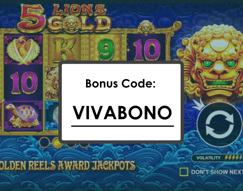 5 Lions Gold 5 Rodas e 3 Linhas para grandes vitórias incluindo jackpots fixos